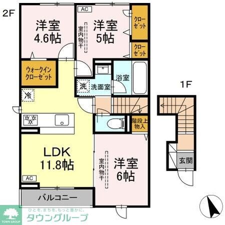 グラースKの物件間取画像